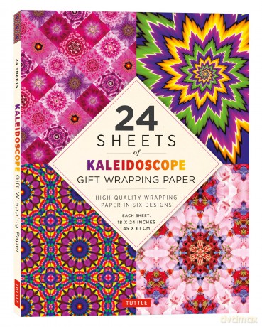 24 sheets of Kaleidoscope Gift Wrapping Paper: High-Quality 18 x 24 (45 x 61 cm) Wrapping Paper: 18 x 24 (45 x 61 cm) Wrapping Paper [KSIĄŻKA]