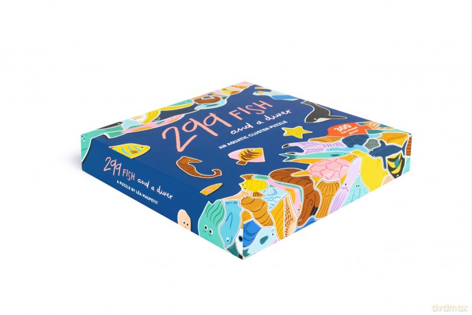 299 Fish and a Diver Puzzle: An Aquatic Cluster Puzzle: 300 Pieces - La Maupetit [PUZZLE]