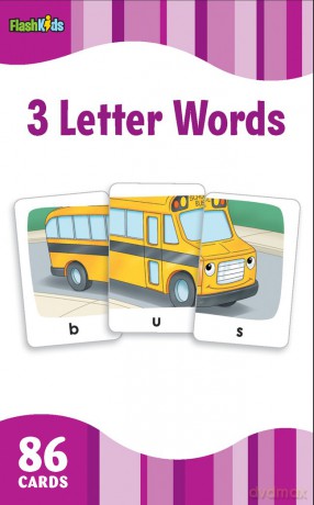 3 Letter Words (Flash Kids Flash Cards) - Flash Kids [KSIĄŻKA]