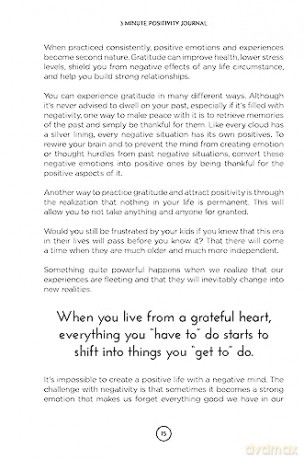 3 Minute Positivity Journal: Boost Your Mood. Train Your Mind. Change Your Life. - Kristen Butler [KSIĄŻKA]