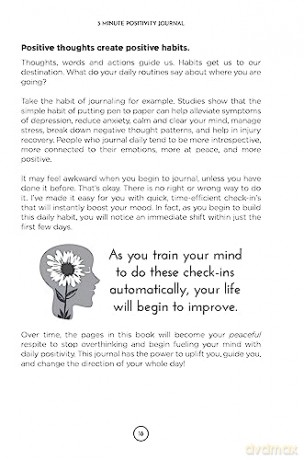 3 Minute Positivity Journal: Boost Your Mood. Train Your Mind. Change Your Life. - Kristen Butler [KSIĄŻKA]