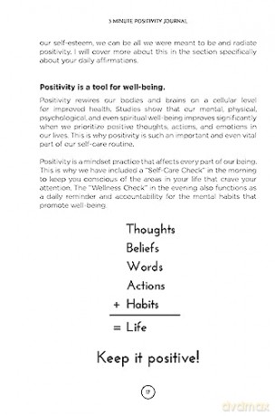3 Minute Positivity Journal: Boost Your Mood. Train Your Mind. Change Your Life. - Kristen Butler [KSIĄŻKA]