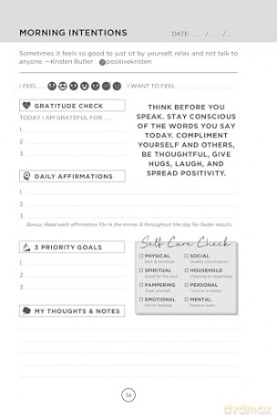 3 Minute Positivity Journal: Boost Your Mood. Train Your Mind. Change Your Life. - Kristen Butler [KSIĄŻKA]