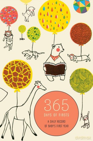 365 Days of Firsts: A Daily Record of Baby's First Year (Baby Record Book) - Kate Harper [KSIĄŻKA]