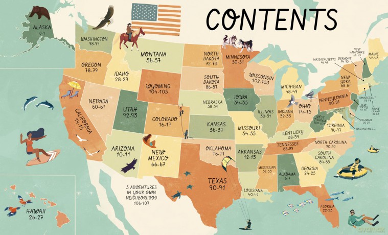 50 Adventures in the 50 States (Americana) - Kate Siber [KSIĄŻKA]