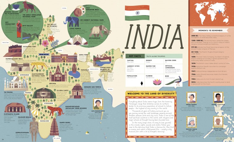 50 Maps of the World: Explore the globe with 50 fact-filled maps! (Americana) - Ben Handicott [KSIĄŻKA]