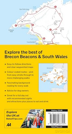 50 Walks In Brecon Beacons and South Wales (AA 50 Walks) (Walks UK) paperback [KSIĄŻKA]