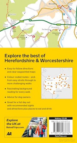 50 Walks In Herefordshire and Worcestershire (AA 50 Walks) (Walks UK) Paperback [KSIĄŻKA]
