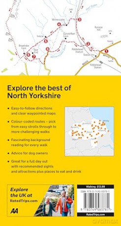 50 Walks In North Yorkshire (AA 50 Walks) (Walks UK) Paperback [KSIĄŻKA]