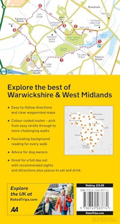 50 Walks In Warwickshire (AA 50 Walks) (Walks UK) Paperback [KSIĄŻKA]