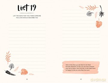 52 Lists for Happiness Floral Pattern: Weekly Journaling Inspiration for Positivity, Balance, and Joy (A Guided Self-Ca re Journal with Prompts, Photos, and Illustrations) - Moorea Seal [KSIĄŻKA]