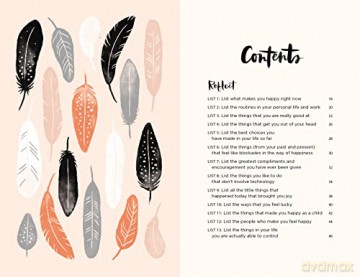 52 Lists for Happiness Floral Pattern: Weekly Journaling Inspiration for Positivity, Balance, and Joy (A Guided Self-Ca re Journal with Prompts, Photos, and Illustrations) - Moorea Seal [KSIĄŻKA]