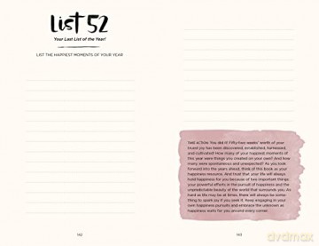 52 Lists for Happiness Floral Pattern: Weekly Journaling Inspiration for Positivity, Balance, and Joy (A Guided Self-Ca re Journal with Prompts, Photos, and Illustrations) - Moorea Seal [KSIĄŻKA]