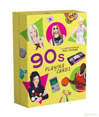90s Playing Cards: Featuring the decade's most iconic people, objects and moments - Niki Fisher [KSIĄŻKA]