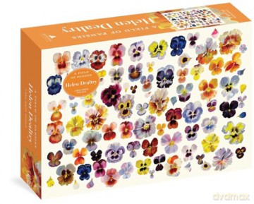 A Field of Pansies Puzzle: 1,000 Piece (Artisan Puzzle) - Dealtry [KSIĄŻKA]