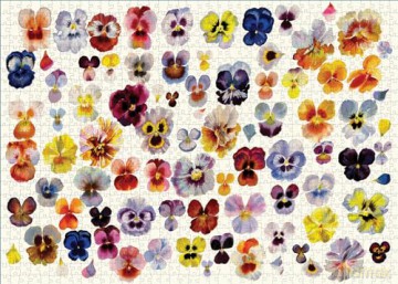 A Field of Pansies Puzzle: 1,000 Piece (Artisan Puzzle) - Dealtry [KSIĄŻKA]