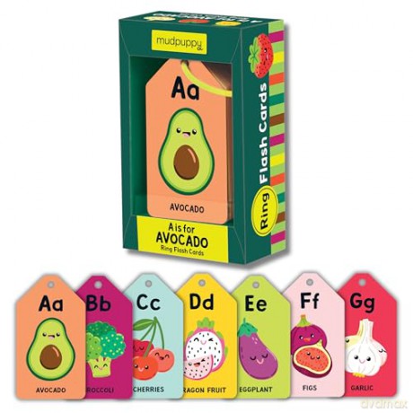 A is for Avocado Ring Flash Cards - Mudpuppy [KALENDARZ]