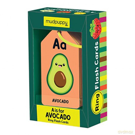 A is for Avocado Ring Flash Cards - Mudpuppy [KALENDARZ]