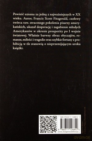 Wielki Gatsby - Francis Scott Fitzgerald [KSIĄŻKA]