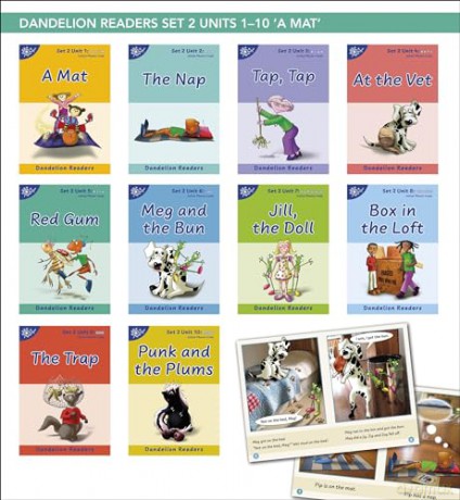 A Mat Set 2 (Dandelion Readers) - Phonic Books [KSIĄŻKA]