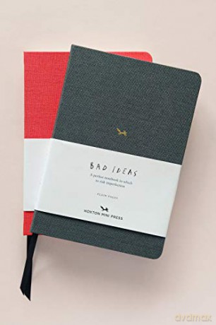 A Notebook for Bad Ideas - Grey/Plain: A Perfect Notebook in Which to Risk Imperfection - Hoxton Mini Press [KSIĄŻKA]