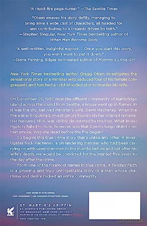 A Twisted Faith: A Minister's Obsession and the Murder That Destroyed a Church - Gregg Olsen [KSIĄŻKA]
