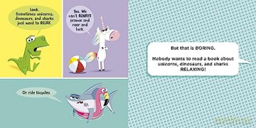 A Unicorn, a Dinosaur, and a Shark Were Riding a Bicycle - Fenske [KSIĄŻKA]