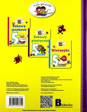 Zabawy Plastyczne 5 Latka [KSIĄŻKA]