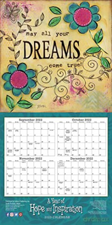 A Year of Hope and Inspiration 2023 Calendar (WALL 16 MONTH) - Deb Mori [KALENDARZ]