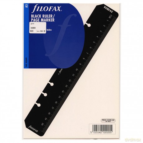 A5 Ruler page marker black [KSIĄŻKA]
