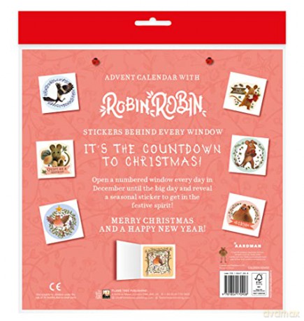 Aardman: Robin Robin Kalendarz Adwentowy (with stickers) - Flame Tree Studio [KALENDARZ]