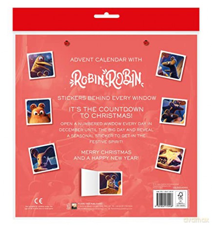 Aardman: Robin Robin Kalendarz Adwentowy (with stickers) - Flame Tree Studio [KALENDARZ]
