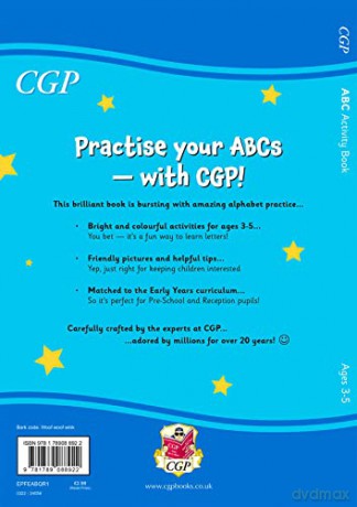 ABC Activity Book for Ages 3-5: perfect for learning the alphabet (CGP Reception Activity Books and Cards) - CGP Books [KSIĄŻKA]