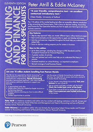Accounting and Finance for Non-Specialists + MyLab Accounting without Pearson eText - Peter Atrill [KSIĄŻKA]