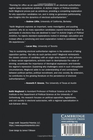 Activist Origins of Political Ambition: Opposition Candidacy in Africa's Electoral Authoritarian Regimes - Keith Weghorst [KSIĄŻKA]
