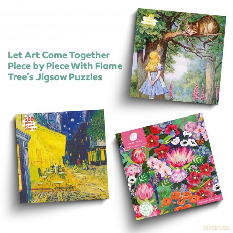 Adult Jigsaw Kew Gardens' Marianne North: Honeyflowers and Honeysuckers: 1000 piece jigsaw (1000-piece jigsaws) - Flame Tree Studio [PUZZLE]