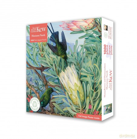 Adult Jigsaw Kew Gardens' Marianne North: Honeyflowers and Honeysuckers: 1000 piece jigsaw (1000-piece jigsaws) - Flame Tree Studio [PUZZLE]