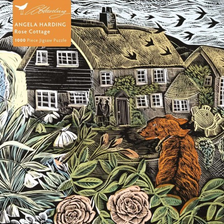 Adult Jigsaw Puzzle Angela Harding: Rose Cottage: 1000-Piece Jigsaw Puzzles - Flame Tree Studio [PUZZLE]