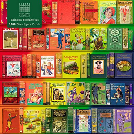 Adult Jigsaw Puzzle Bodleian Libraries: Rainbow Bookshelves: 1000-Piece Jigsaw Puzzles - Flame Tree Studio [PUZZLE]
