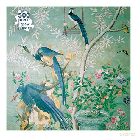 Adult Jigsaw Puzzle John James Audubon: Magpie Jays (500 Pieces): 500-Piece Jigsaw Puzzles - Flame Tree Studio [PUZZLE]