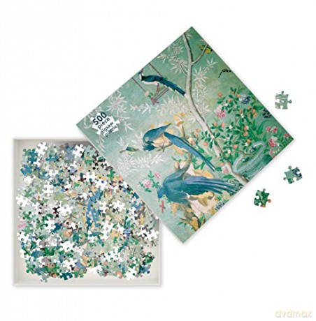 Adult Jigsaw Puzzle John James Audubon: Magpie Jays (500 Pieces): 500-Piece Jigsaw Puzzles - Flame Tree Studio [PUZZLE]