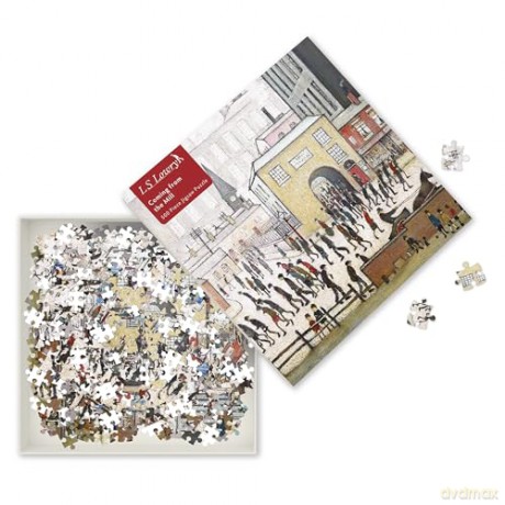 Adult Jigsaw Puzzle L.S. Lowry: Coming from the Mill (500 pieces): 500-piece Jigsaw Puzzles - Flame Tree [KSIĄŻKA]