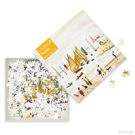 Adult Jigsaw Puzzle L.S. Lowry: Yachts (500 Pieces): 500-Piece Jigsaw Puzzles - Flame Tree Gift [KSIĄŻKA]