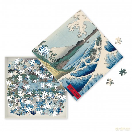 Adult Jigsaw Puzzle Utagawa Hiroshige: The Sea at Satta (500 Pieces): 500-Piece Jigsaw Puzzles [KSIĄŻKA]