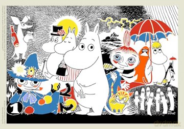 Adult Jigsaw Puzzle: Moomin: Comic Strip, Book One - Flame Tree Studio [KSIĄŻKA]