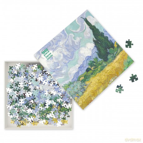 Adult Jigsaw Vincent van Gogh: Wheatfield with Cypress: 1000 piece jigsaw (1000-piece jigsaws) (1000-piece Jigsaw Puzzles) - Flame Tree Studio [KSIĄŻKA]