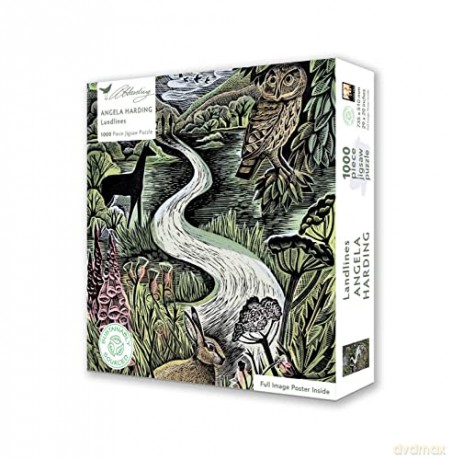 Adult Sustainable Jigsaw Puzzle Angela Harding: Landlines: 1000-Pieces. Ethical, Sustainable, Earth-Friendly - Flame Tree Studio [PUZZLE]