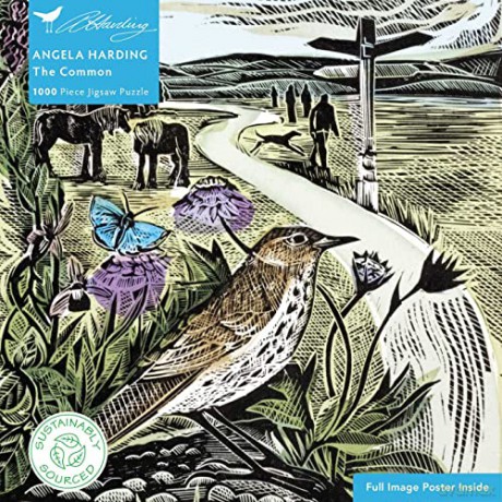 Adult Sustainable Jigsaw Puzzle Angela Harding: The Common: 1000-Pieces. Ethical, Sustainable, Earth-Friendly - Flame Tree Studio [PUZZLE]