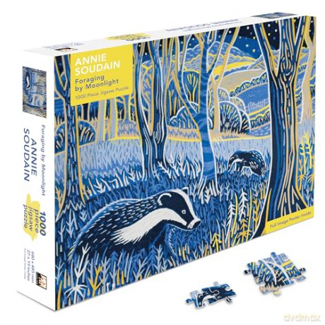 Adult Sustainable Jigsaw Puzzle Annie Soudain: Foraging by Moonlight: 1000-pieces. Ethical, Sustainable, Earth-friendly. (1000-piece Sustainable Jigsaws) - Flame Tree Studio [KSIĄŻKA]