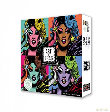 Adult Sustainable Jigsaw Puzzle Art of Drag: 1000-Pieces. Ethical, Sustainable, Earth-Friendly - Flame Tree Studio [PUZZLE]